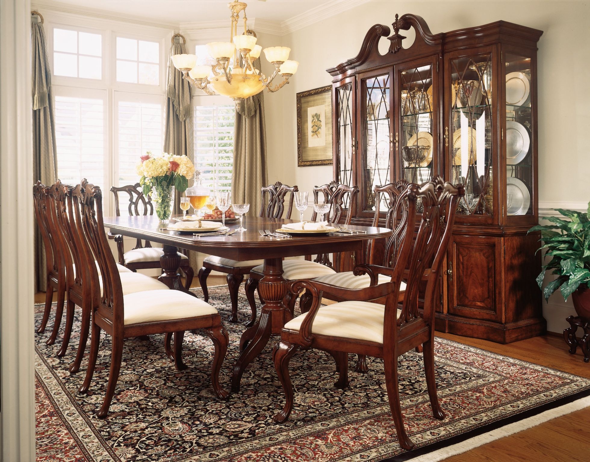 American Drew Casual Dining Pierced Back Side Chair 792-654